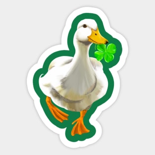 Lucky Duck Sticker